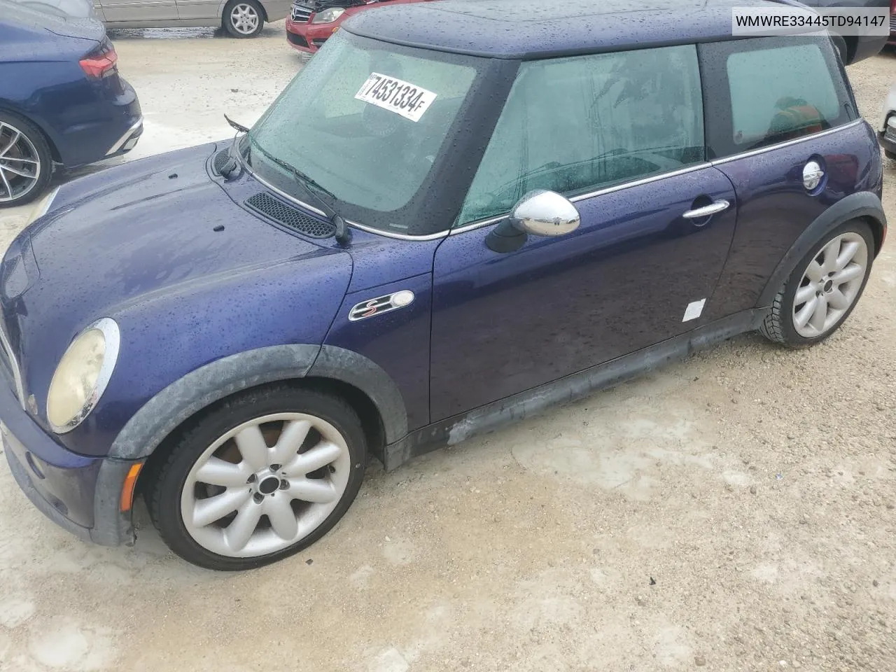 2005 Mini Cooper S VIN: WMWRE33445TD94147 Lot: 74531334