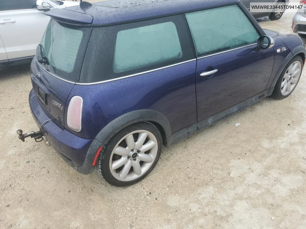 2005 Mini Cooper S VIN: WMWRE33445TD94147 Lot: 74531334