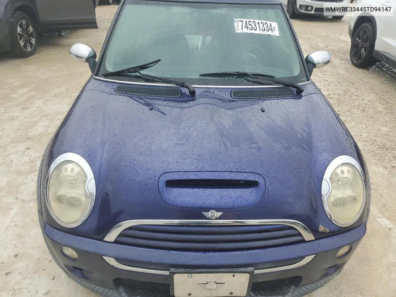 2005 Mini Cooper S VIN: WMWRE33445TD94147 Lot: 74531334