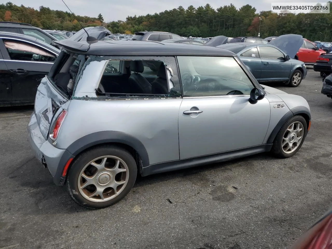 2005 Mini Cooper S VIN: WMWRE33405TD92766 Lot: 75459304