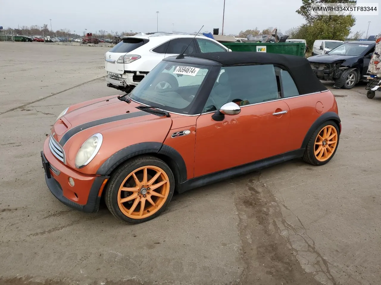 2005 Mini Cooper S VIN: WMWRH334X5TF83344 Lot: 76594614