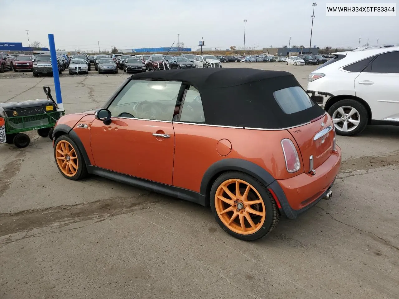 2005 Mini Cooper S VIN: WMWRH334X5TF83344 Lot: 76594614