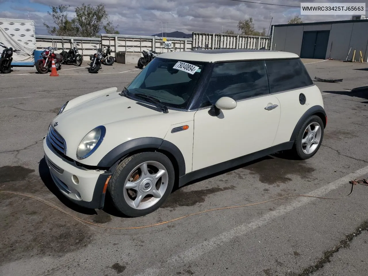 2005 Mini Cooper VIN: WMWRC33425TJ65663 Lot: 79240894