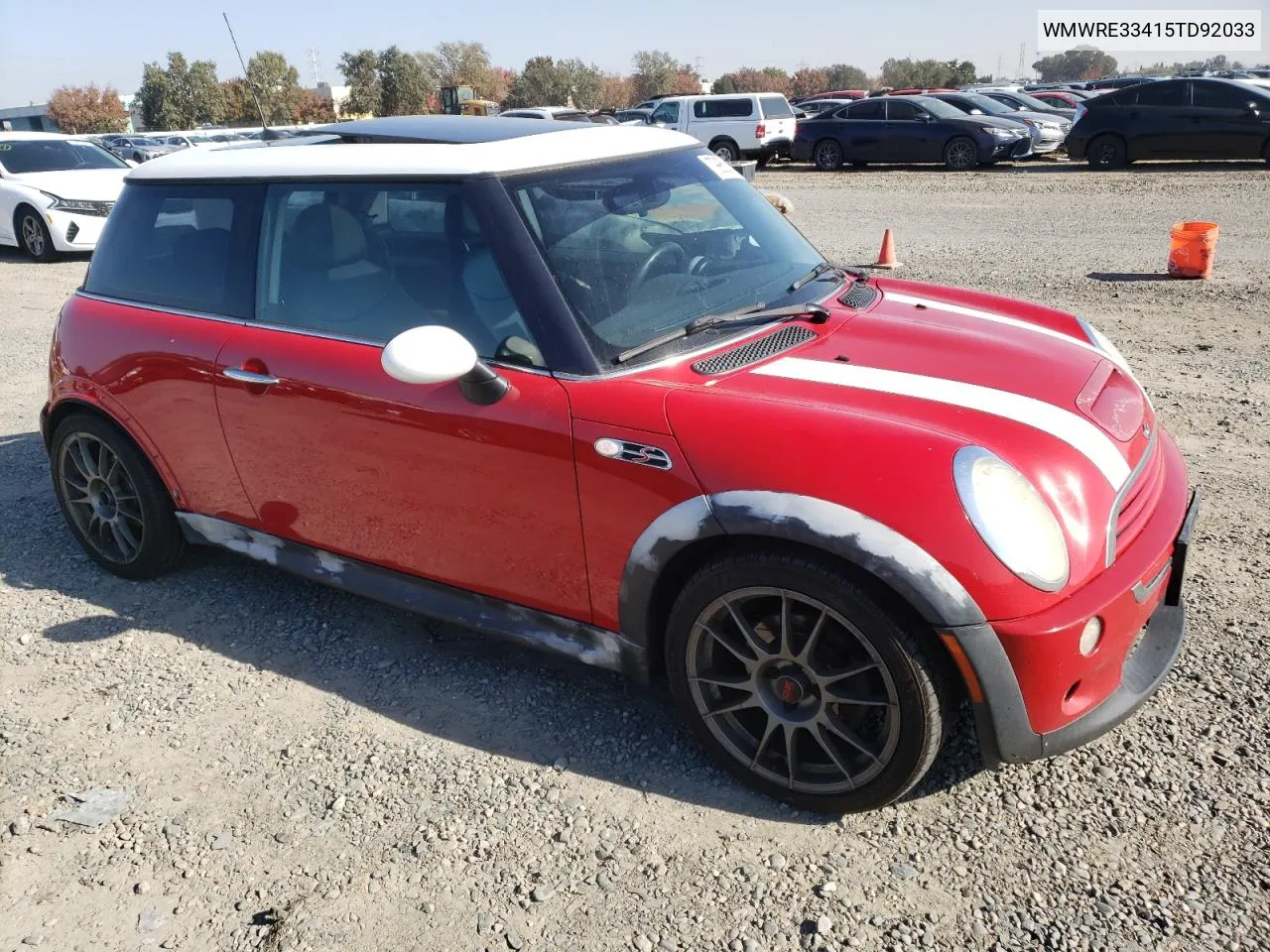 2005 Mini Cooper S VIN: WMWRE33415TD92033 Lot: 79955194