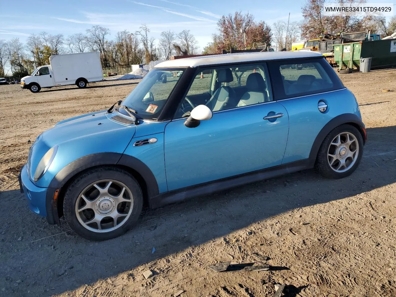 2005 Mini Cooper S VIN: WMWRE33415TD94929 Lot: 80785064