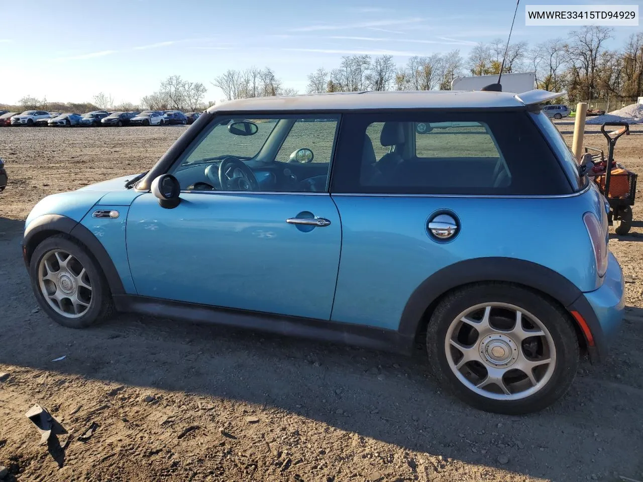 2005 Mini Cooper S VIN: WMWRE33415TD94929 Lot: 80785064