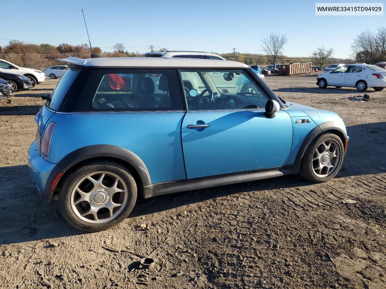 2005 Mini Cooper S VIN: WMWRE33415TD94929 Lot: 80785064