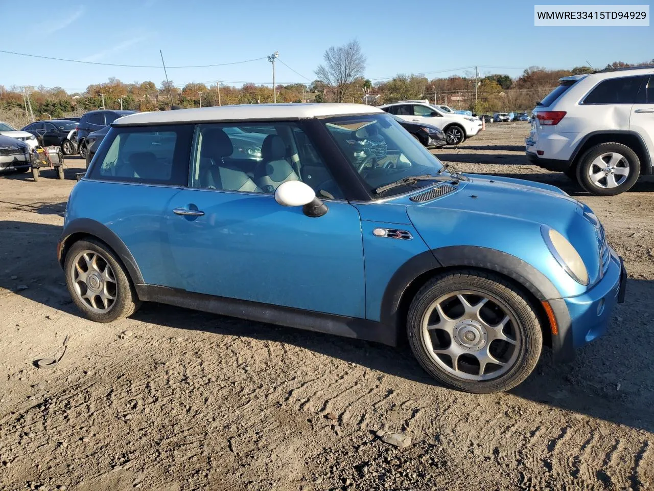 2005 Mini Cooper S VIN: WMWRE33415TD94929 Lot: 80785064