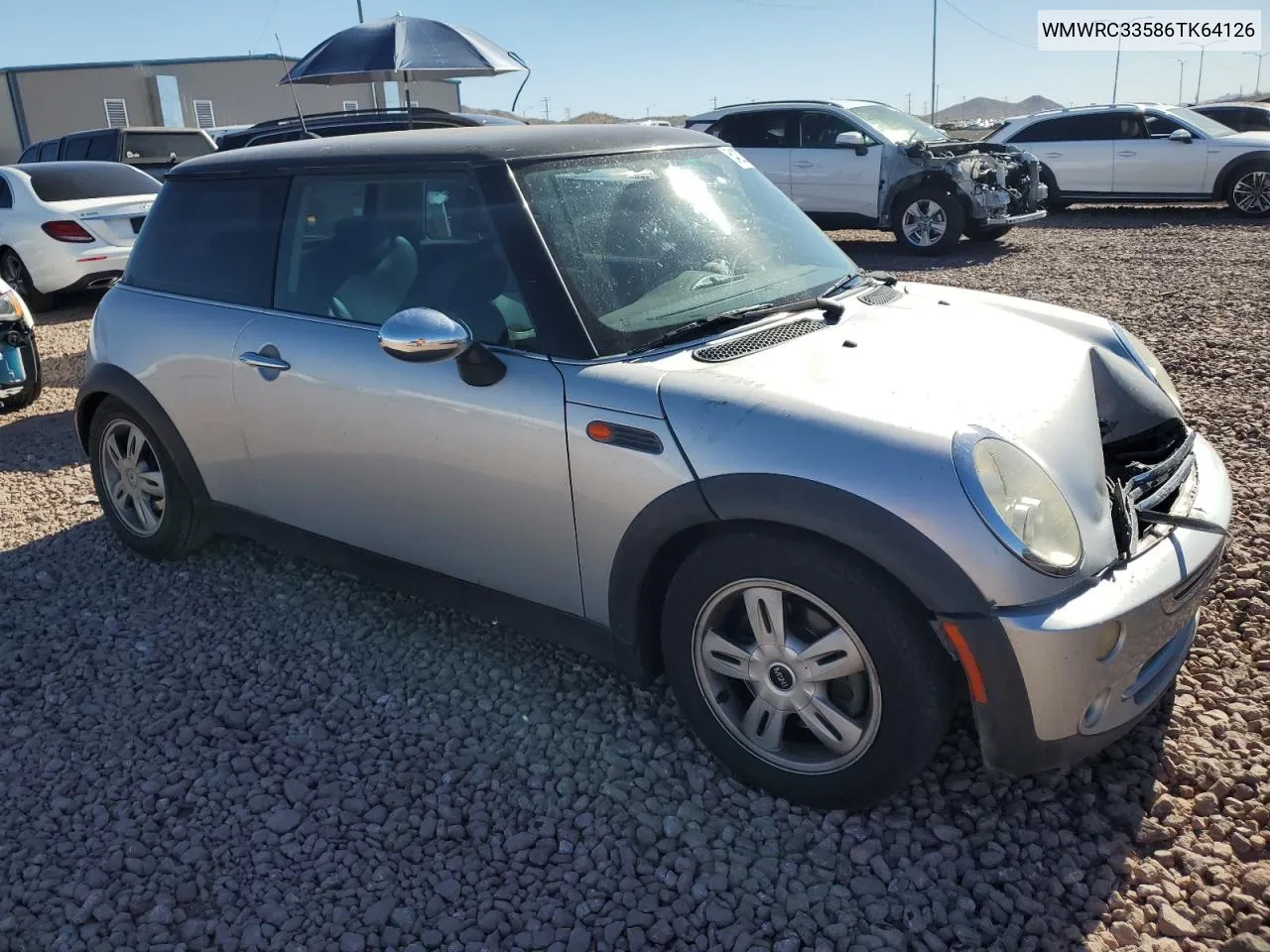 2006 Mini Cooper VIN: WMWRC33586TK64126 Lot: 54202934