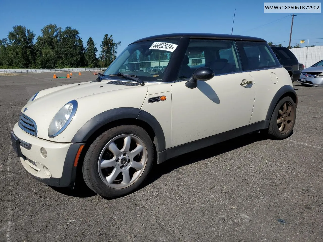 2006 Mini Cooper VIN: WMWRC33506TK72902 Lot: 66052924