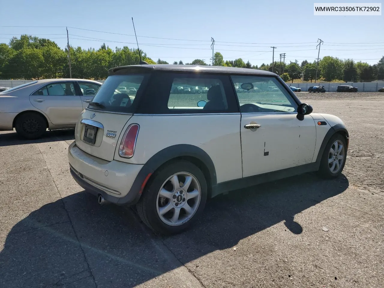 2006 Mini Cooper VIN: WMWRC33506TK72902 Lot: 66052924