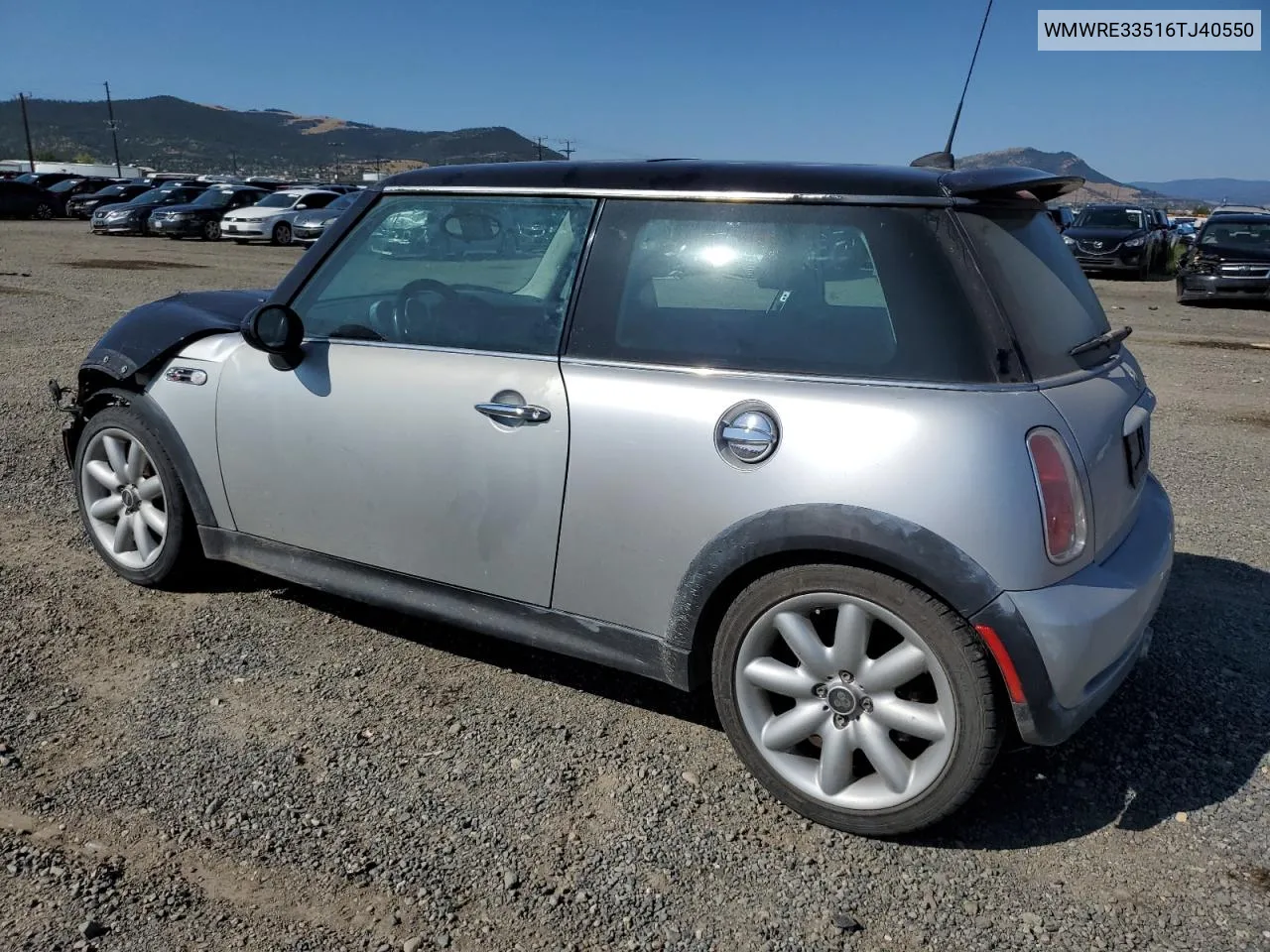 2006 Mini Cooper S VIN: WMWRE33516TJ40550 Lot: 68165494