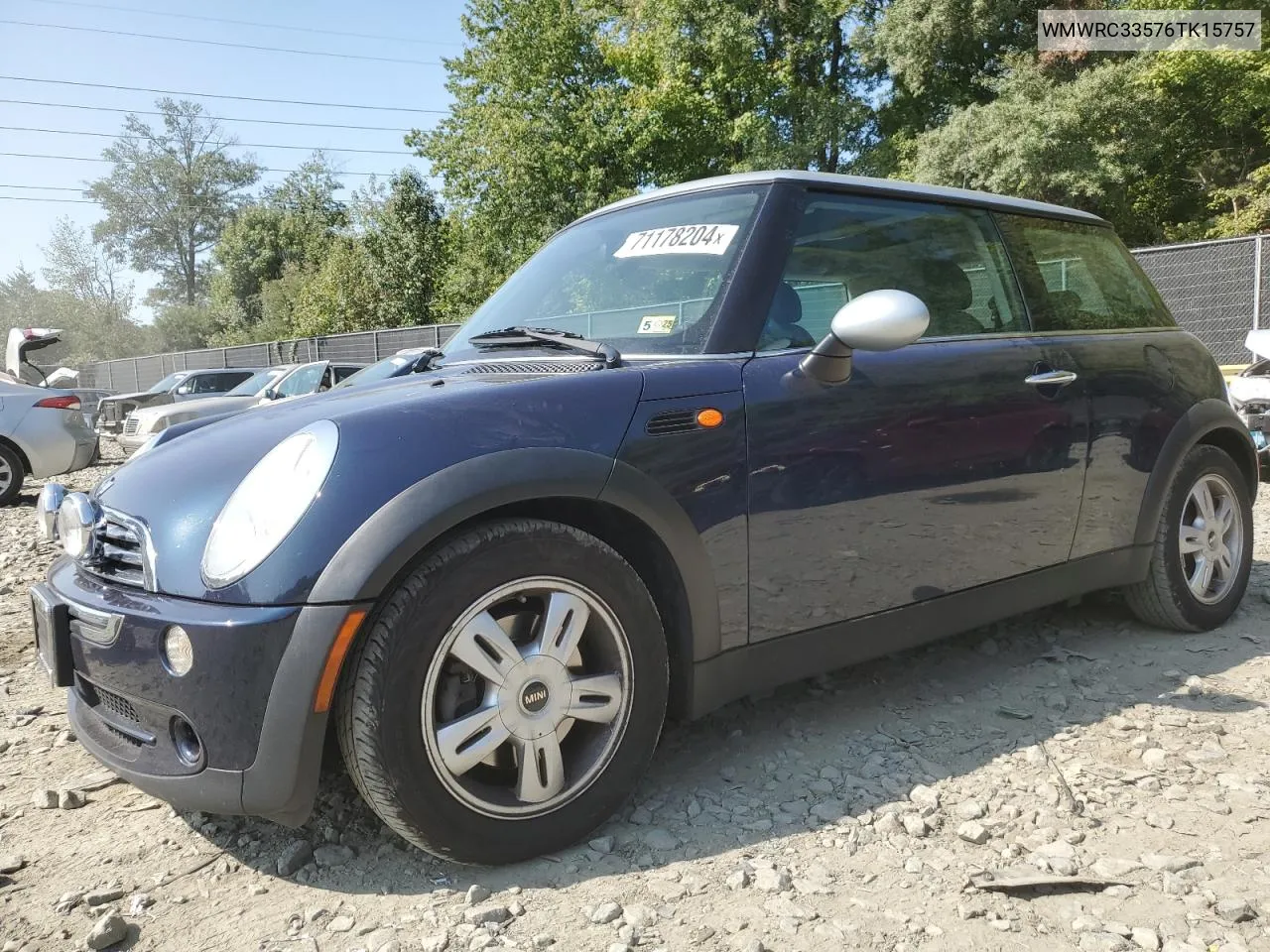 2006 Mini Cooper VIN: WMWRC33576TK15757 Lot: 71178204