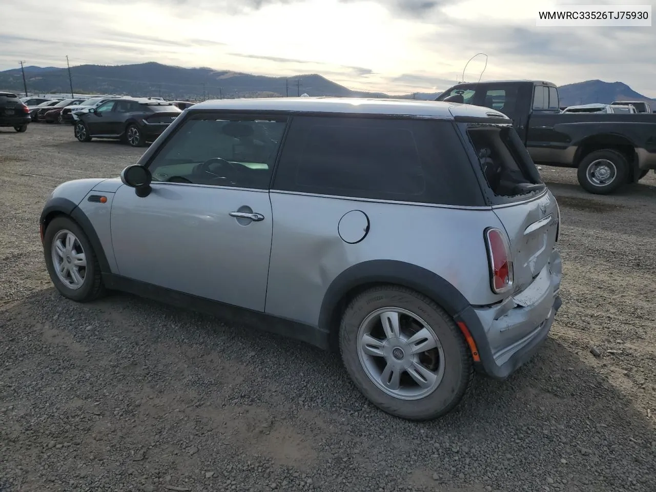 2006 Mini Cooper VIN: WMWRC33526TJ75930 Lot: 73713024