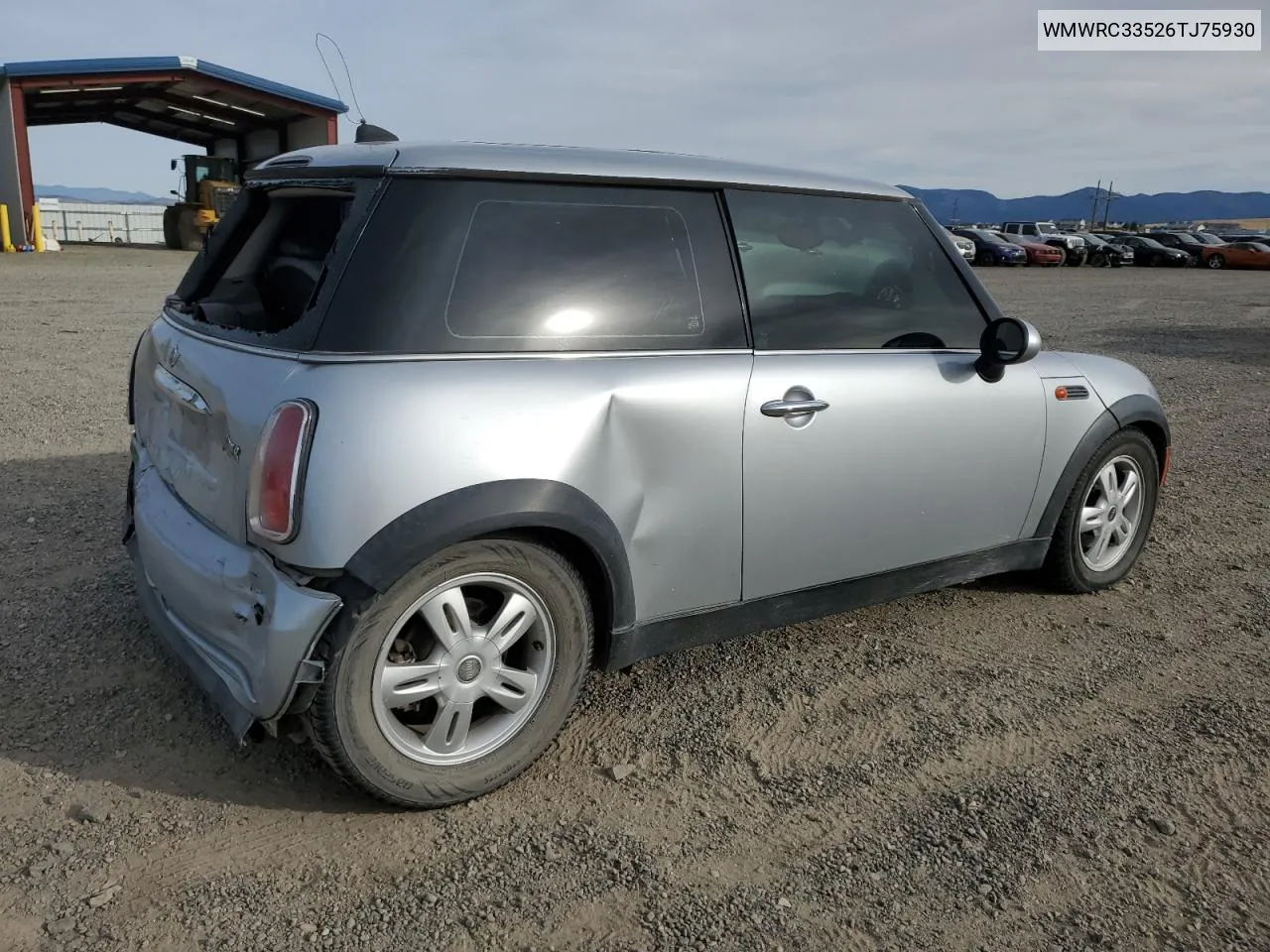 2006 Mini Cooper VIN: WMWRC33526TJ75930 Lot: 73713024