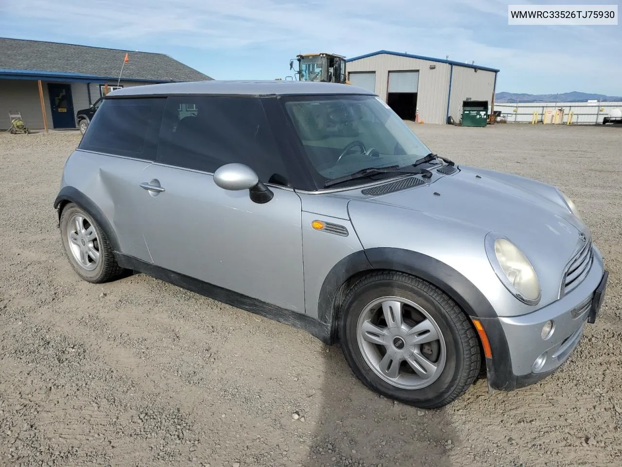 2006 Mini Cooper VIN: WMWRC33526TJ75930 Lot: 73713024