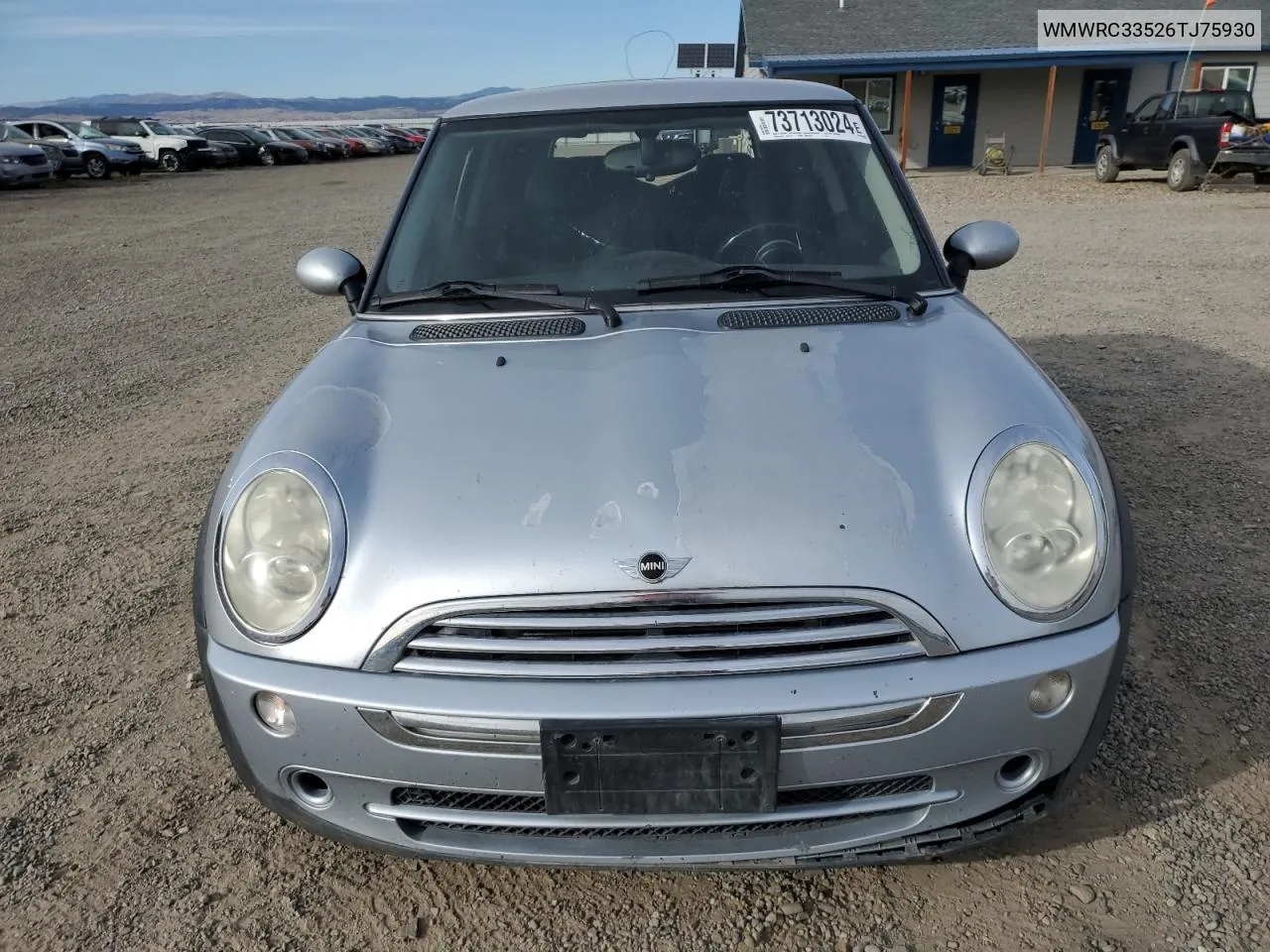 2006 Mini Cooper VIN: WMWRC33526TJ75930 Lot: 73713024