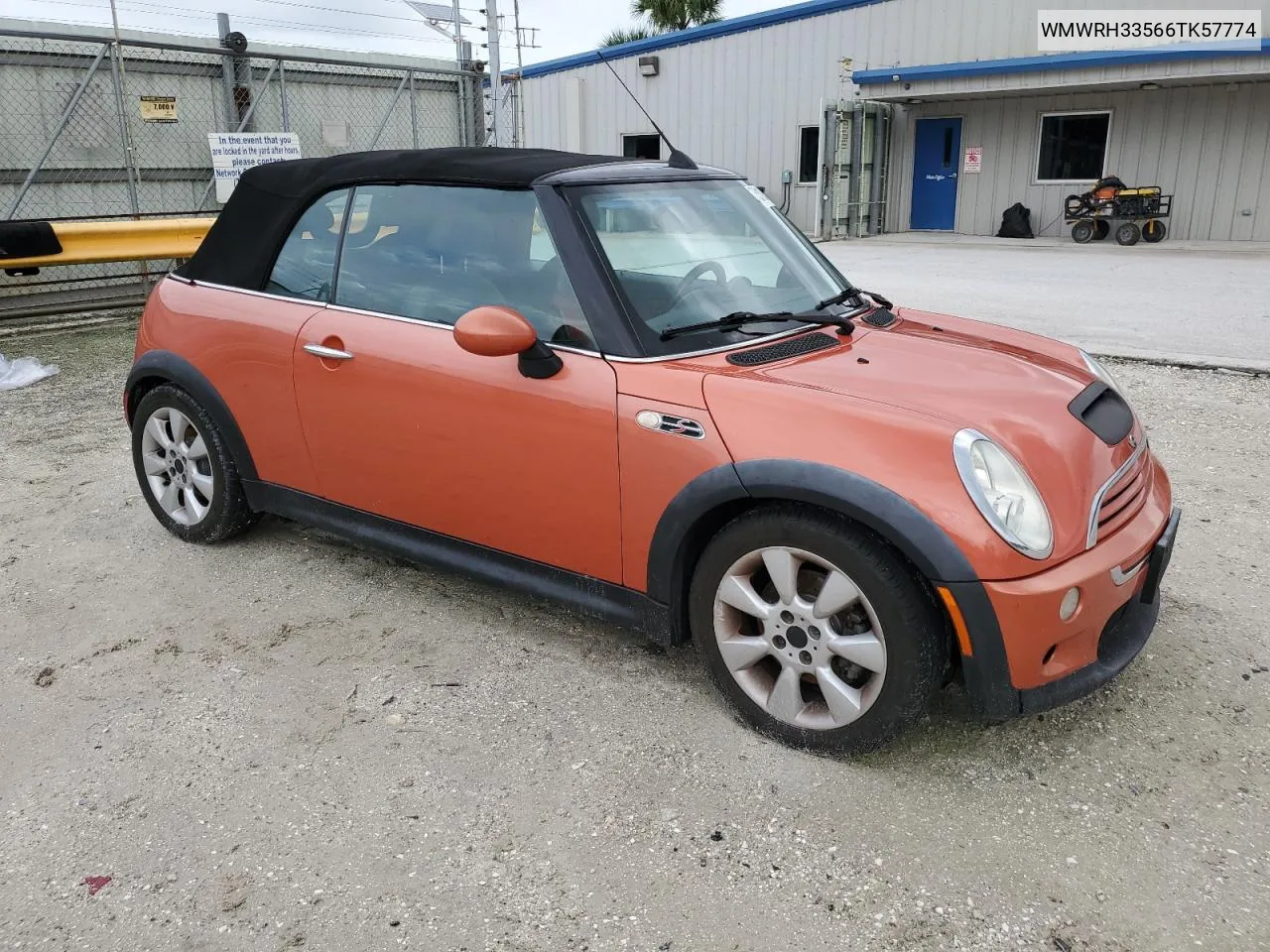 2006 Mini Cooper S VIN: WMWRH33566TK57774 Lot: 75116134