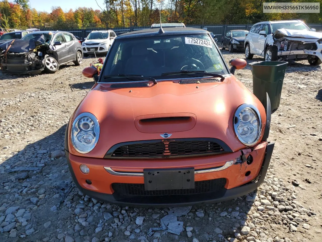 2006 Mini Cooper S VIN: WMWRH33566TK56950 Lot: 75272424