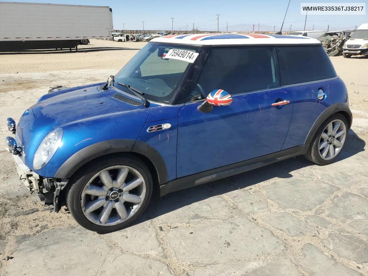 2006 Mini Cooper S VIN: WMWRE33536TJ38217 Lot: 75949014