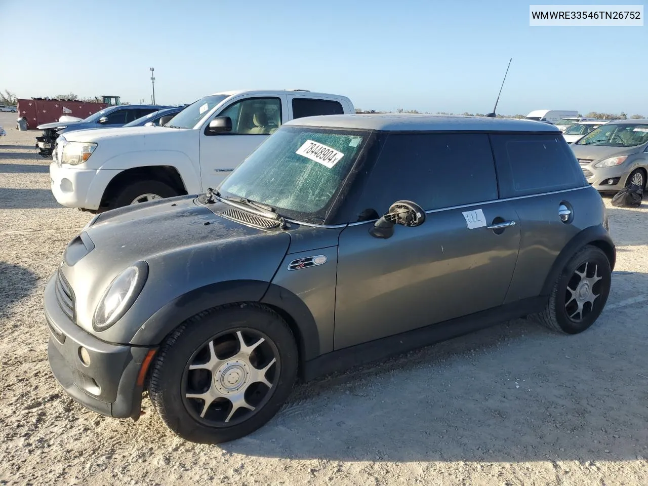 2006 Mini Cooper S VIN: WMWRE33546TN26752 Lot: 78448904