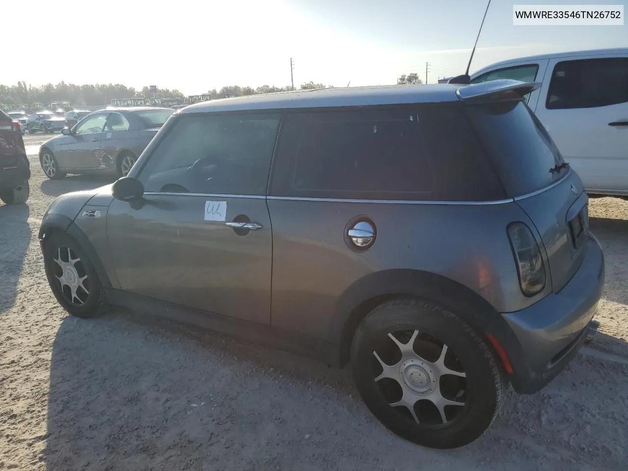 2006 Mini Cooper S VIN: WMWRE33546TN26752 Lot: 78448904