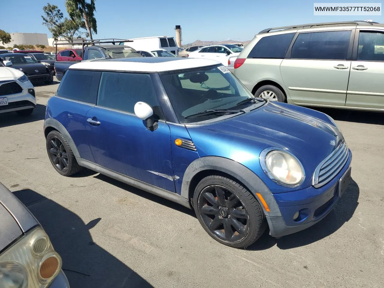 2007 Mini Cooper VIN: WMWMF33577TT52068 Lot: 69346254