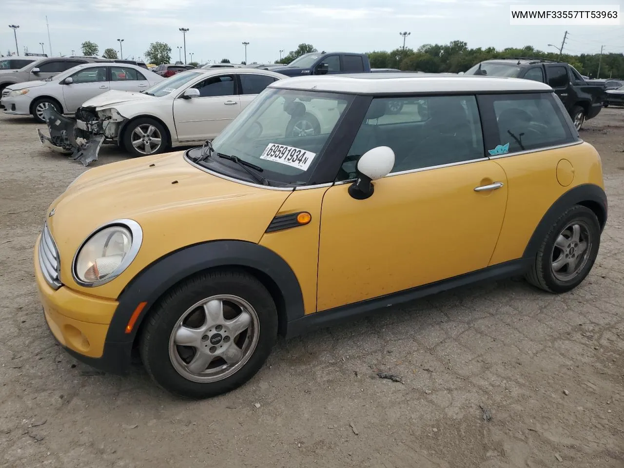 2007 Mini Cooper VIN: WMWMF33557TT53963 Lot: 69591934