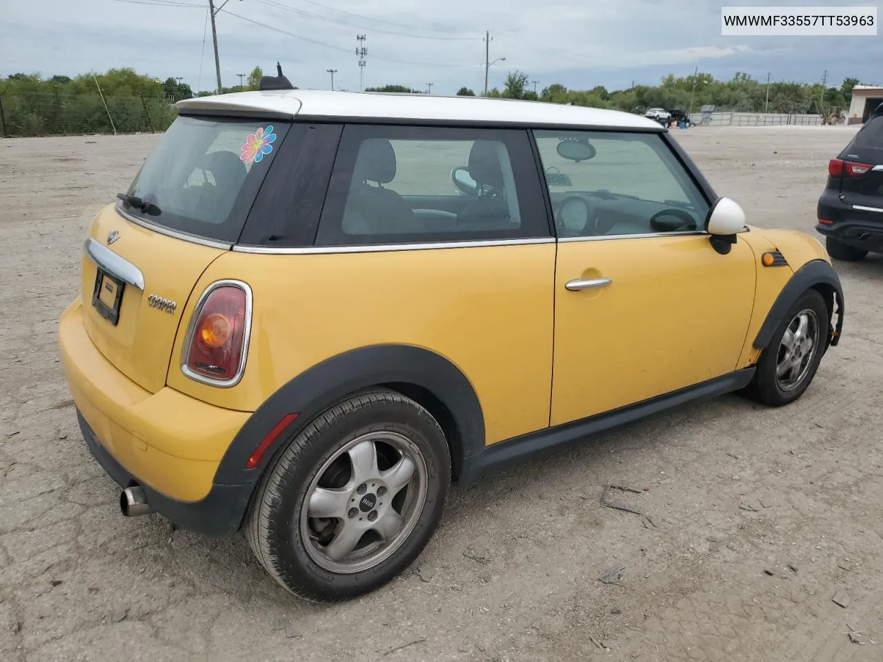 2007 Mini Cooper VIN: WMWMF33557TT53963 Lot: 69591934