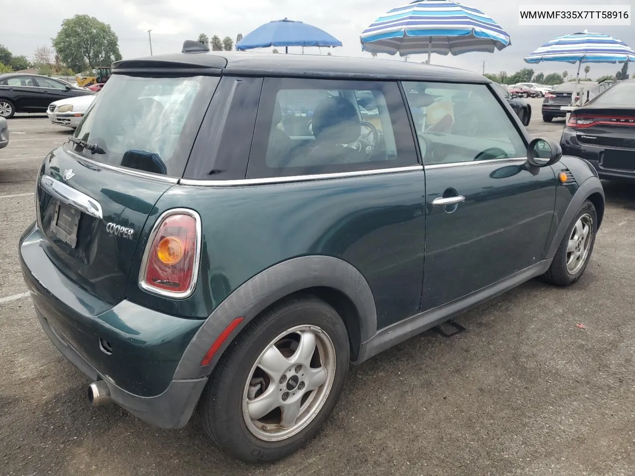 2007 Mini Cooper VIN: WMWMF335X7TT58916 Lot: 72407414