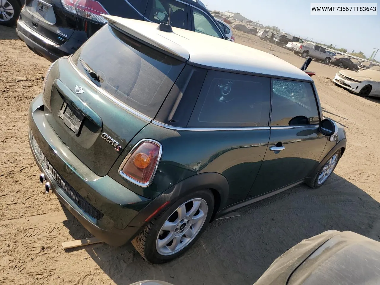 2007 Mini Cooper S VIN: WMWMF73567TT83643 Lot: 74690284