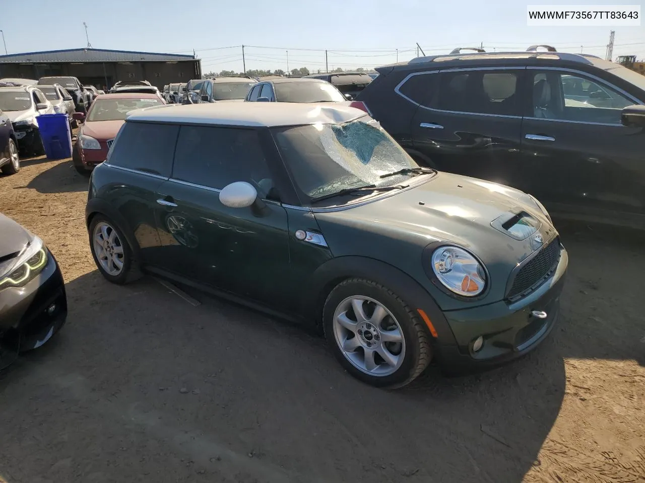 2007 Mini Cooper S VIN: WMWMF73567TT83643 Lot: 74690284