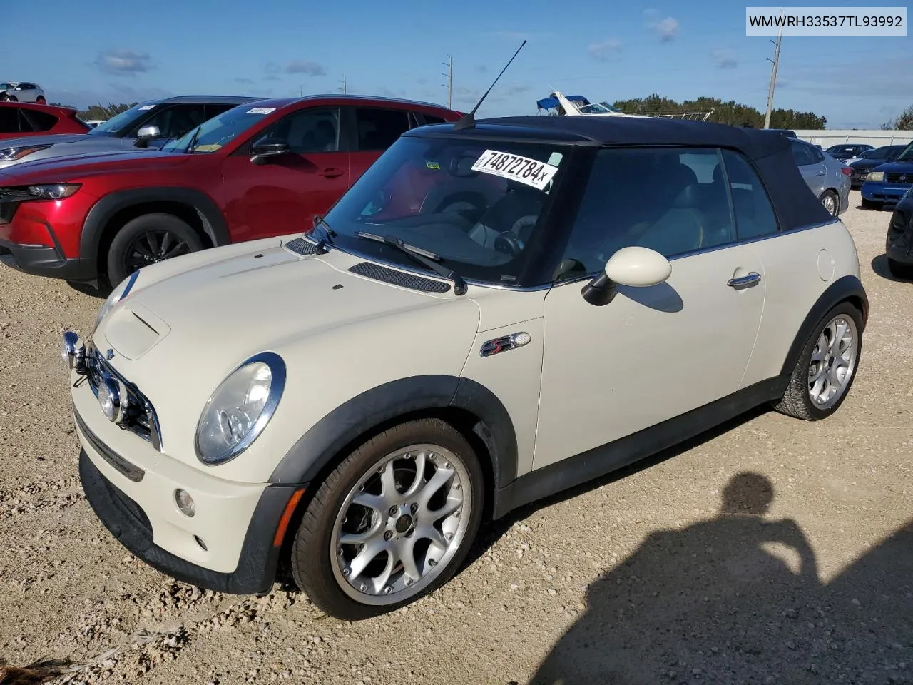 2007 Mini Cooper S VIN: WMWRH33537TL93992 Lot: 74872784