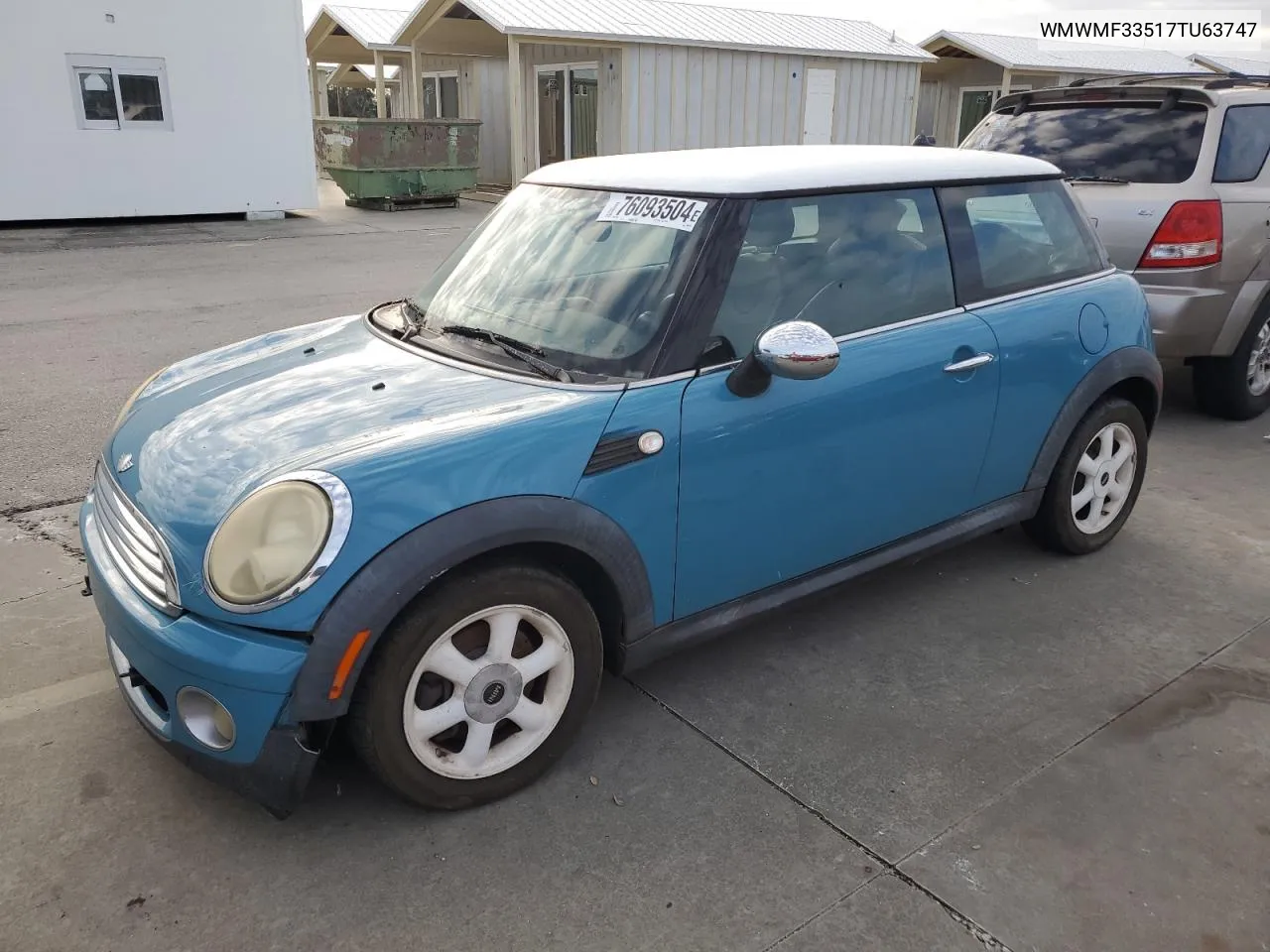 2007 Mini Cooper VIN: WMWMF33517TU63747 Lot: 76093504