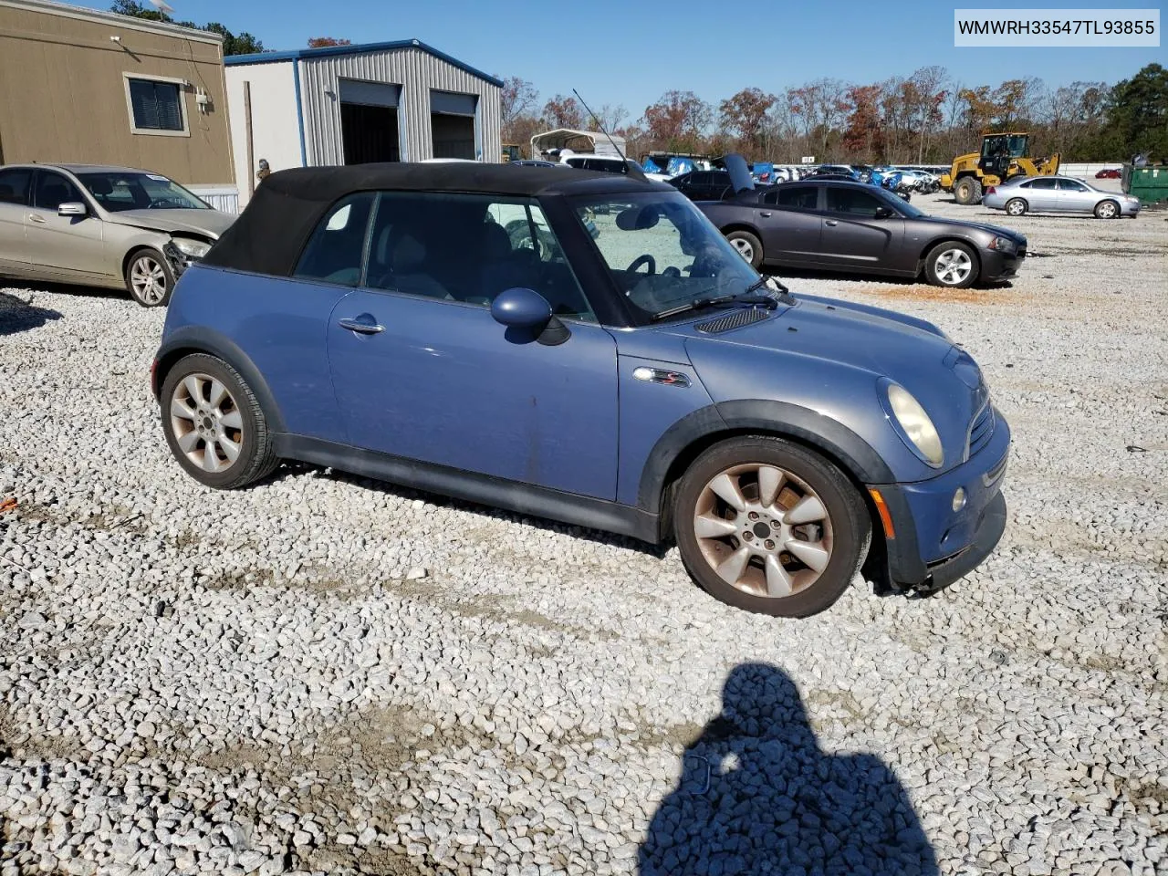 2007 Mini Cooper S VIN: WMWRH33547TL93855 Lot: 78313133