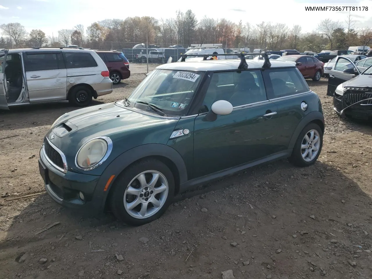 2007 Mini Cooper S VIN: WMWMF73567TT81178 Lot: 78828294