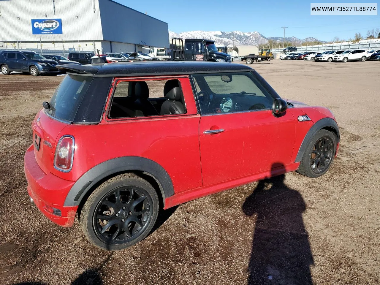 2007 Mini Cooper S VIN: WMWMF73527TL88774 Lot: 79753894