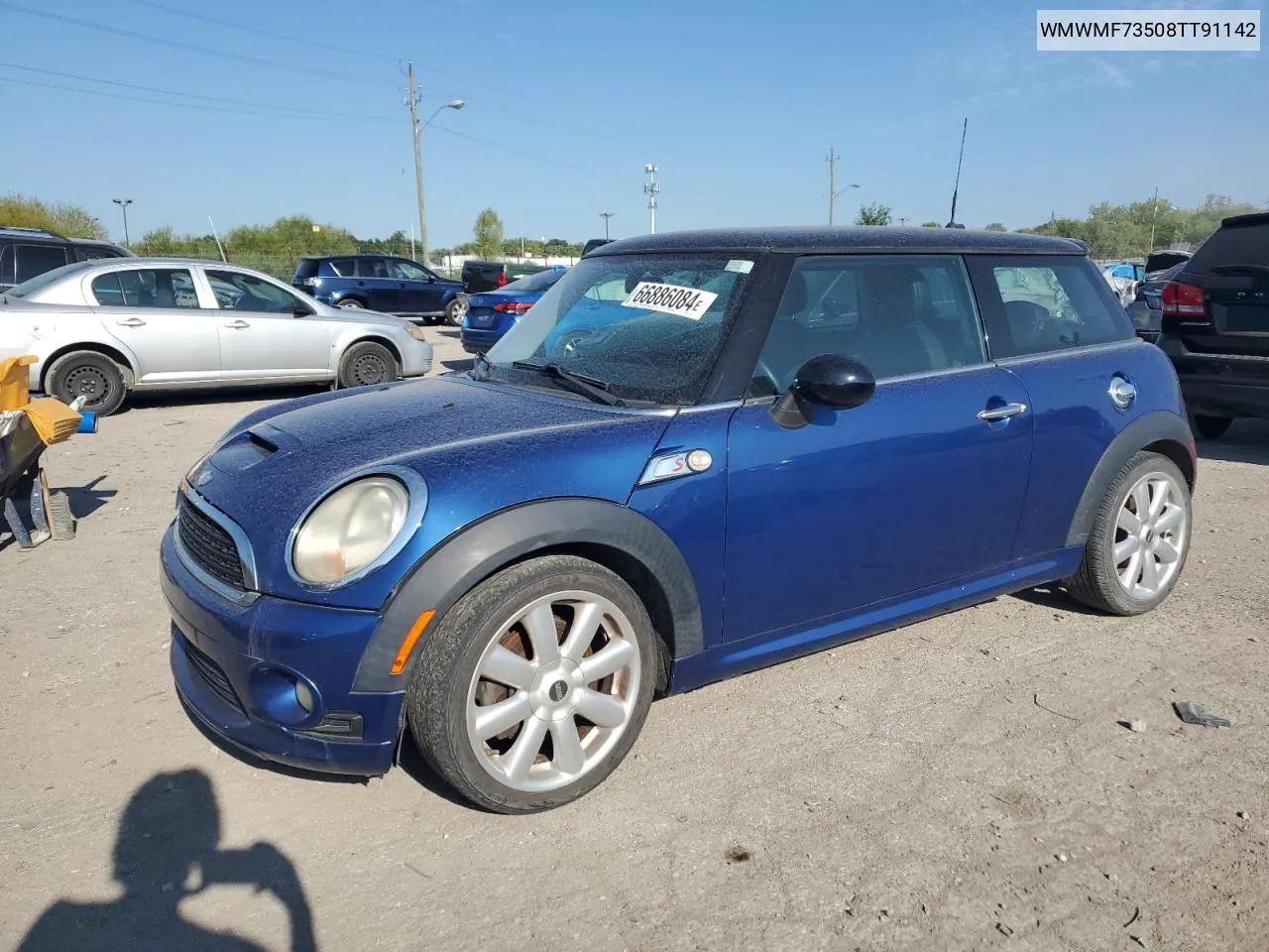 2008 Mini Cooper S VIN: WMWMF73508TT91142 Lot: 66886084