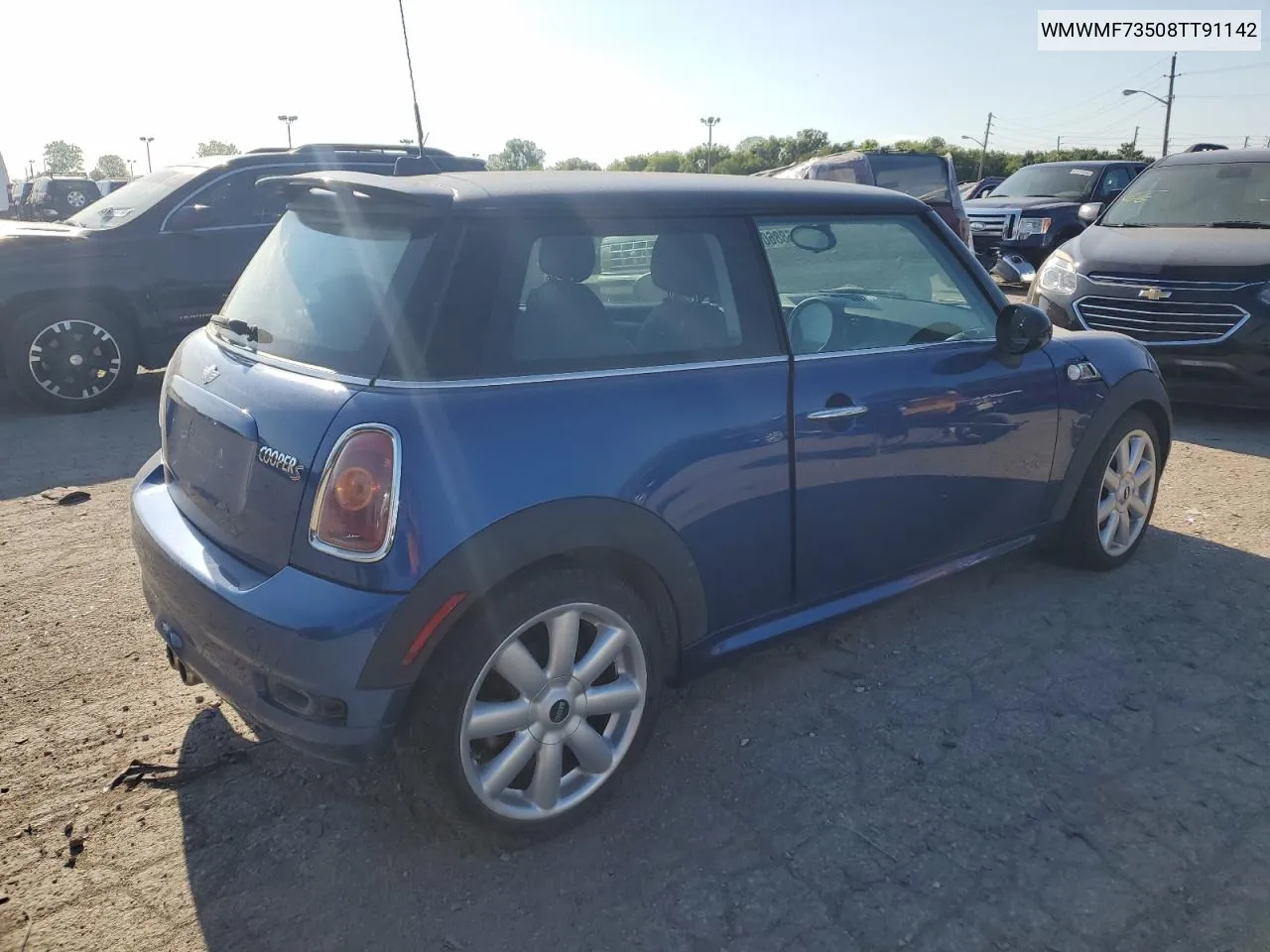 2008 Mini Cooper S VIN: WMWMF73508TT91142 Lot: 66886084