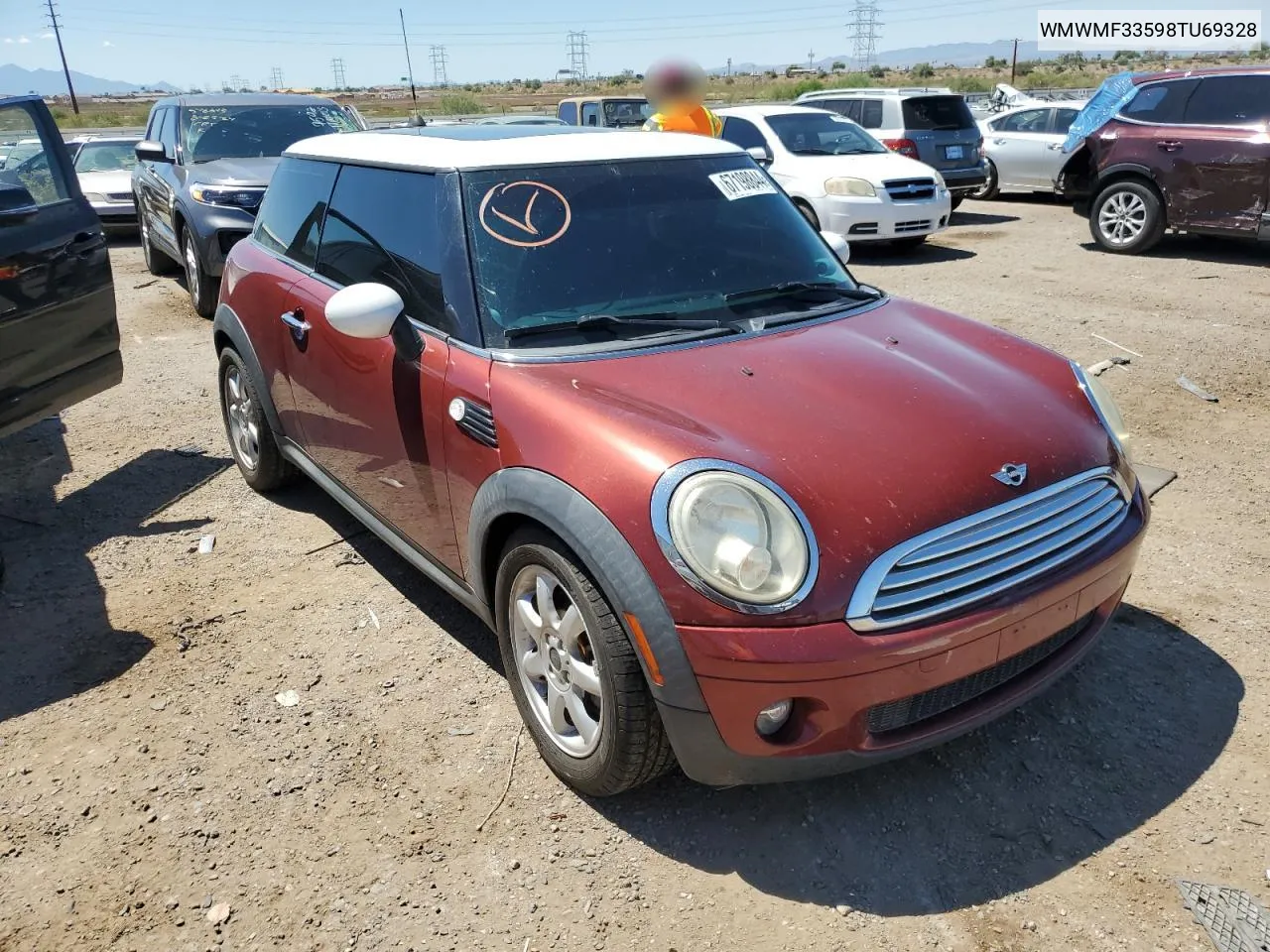 2008 Mini Cooper VIN: WMWMF33598TU69328 Lot: 67198844