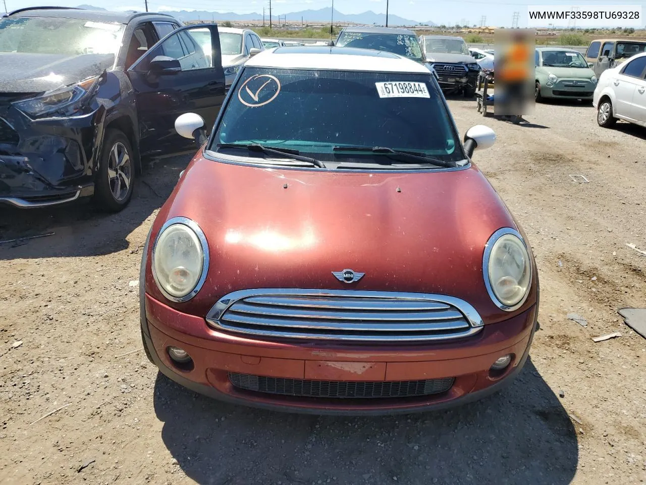 2008 Mini Cooper VIN: WMWMF33598TU69328 Lot: 67198844