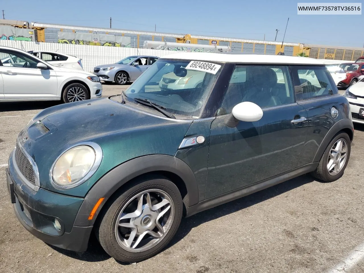 2008 Mini Cooper S VIN: WMWMF73578TV36516 Lot: 69248894