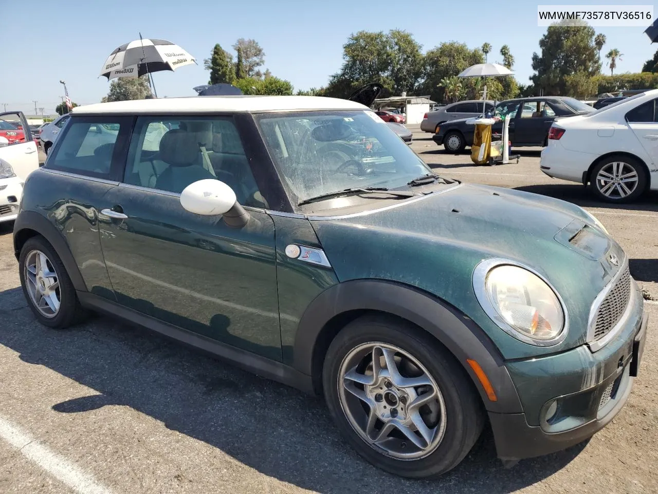 2008 Mini Cooper S VIN: WMWMF73578TV36516 Lot: 69248894