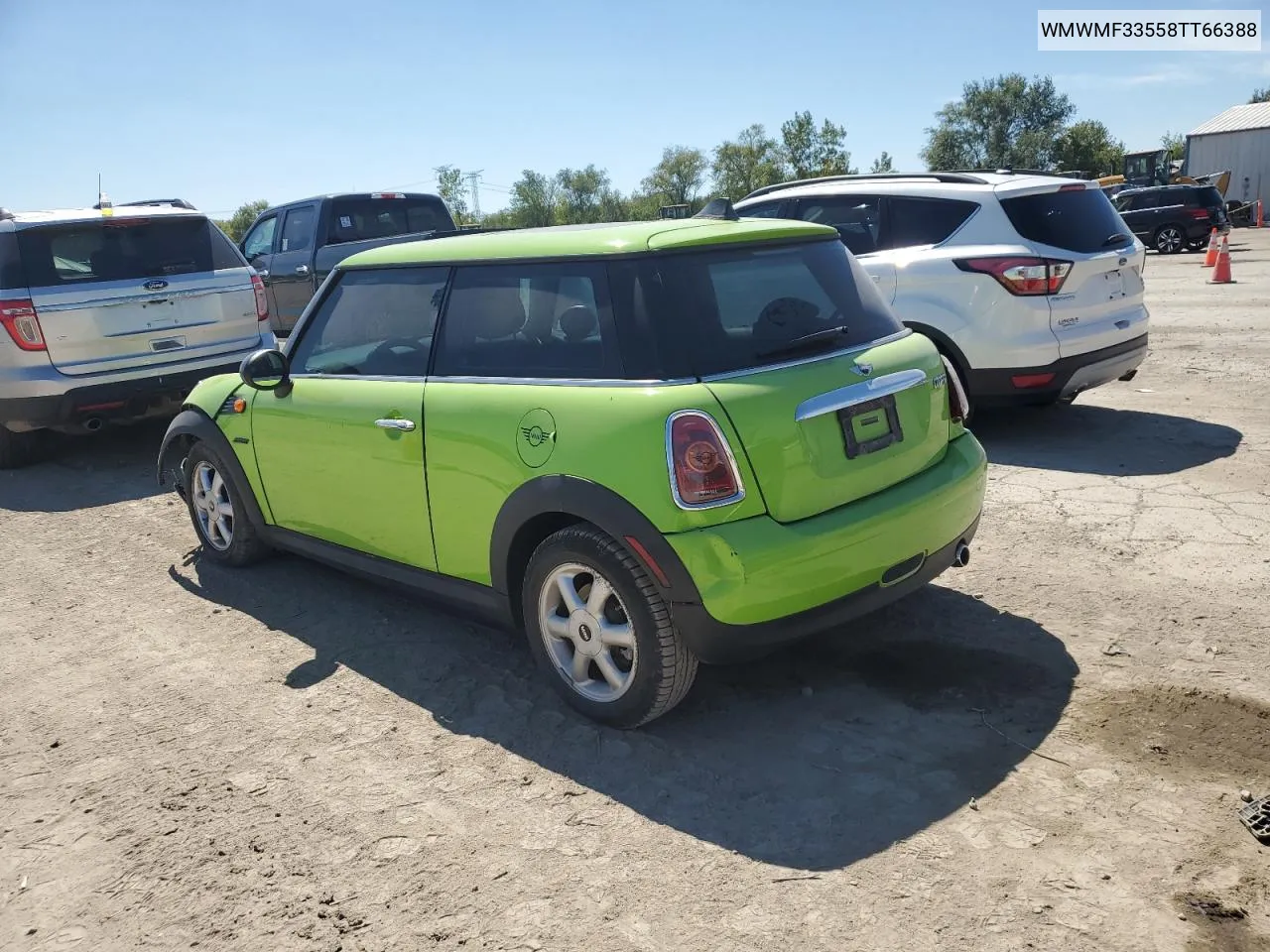 2008 Mini Cooper VIN: WMWMF33558TT66388 Lot: 70192244