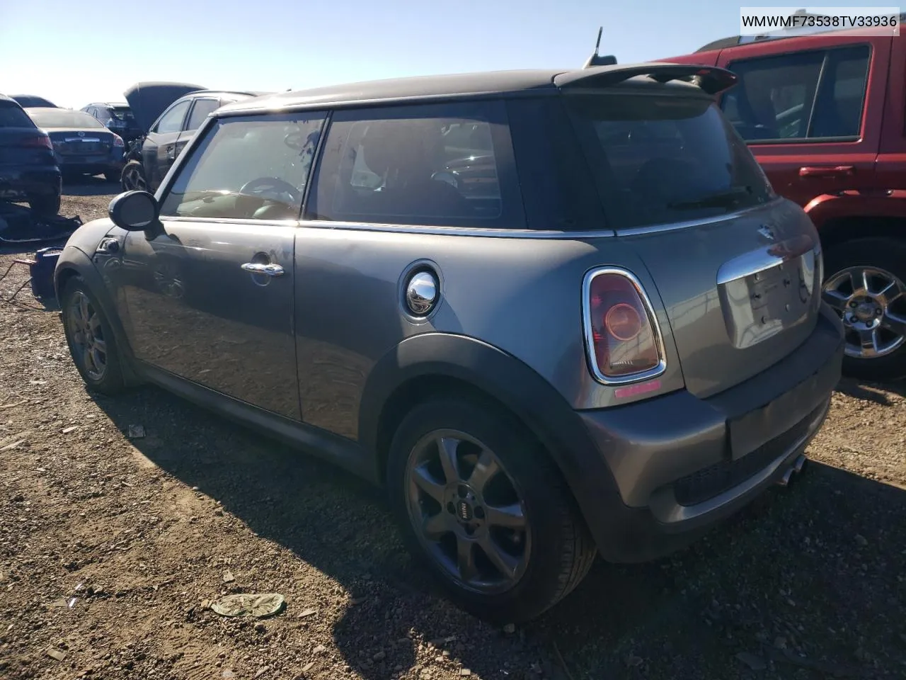 2008 Mini Cooper S VIN: WMWMF73538TV33936 Lot: 70396594