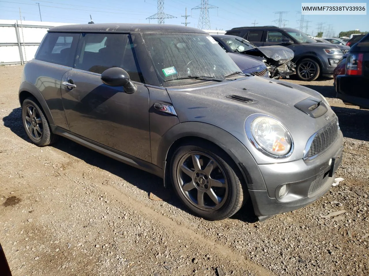 2008 Mini Cooper S VIN: WMWMF73538TV33936 Lot: 70396594