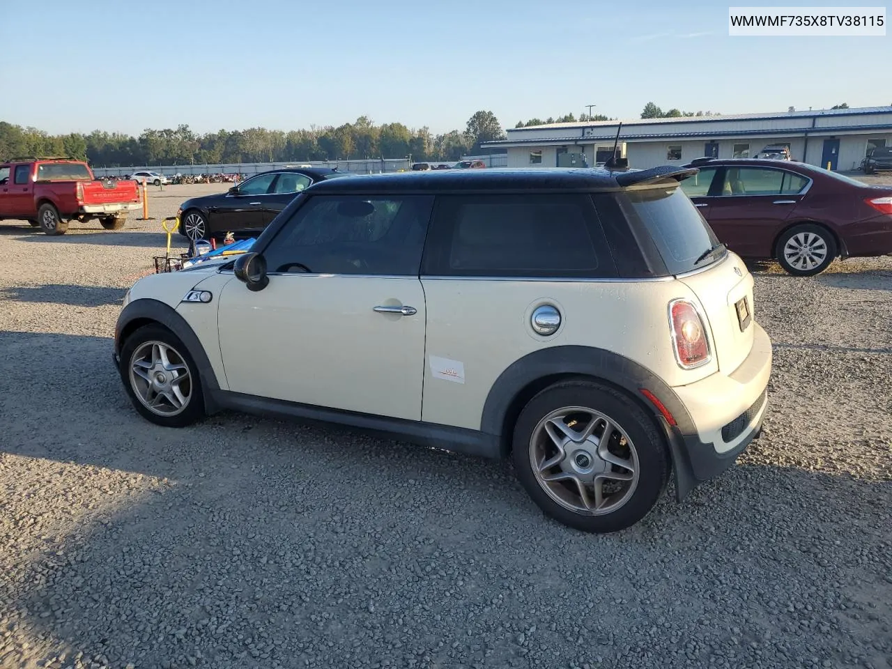 2008 Mini Cooper S VIN: WMWMF735X8TV38115 Lot: 73967754