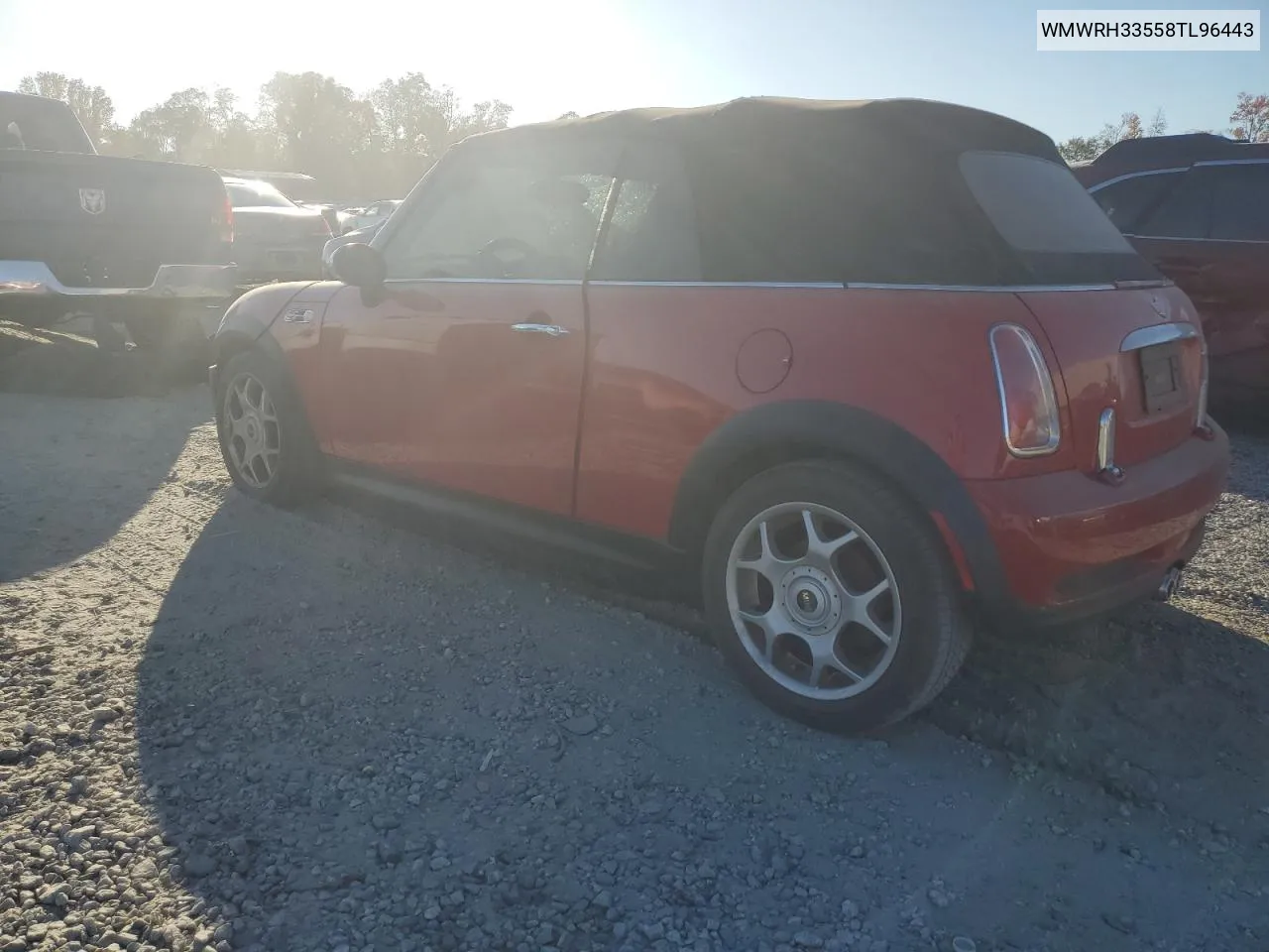 2008 Mini Cooper S VIN: WMWRH33558TL96443 Lot: 75103604