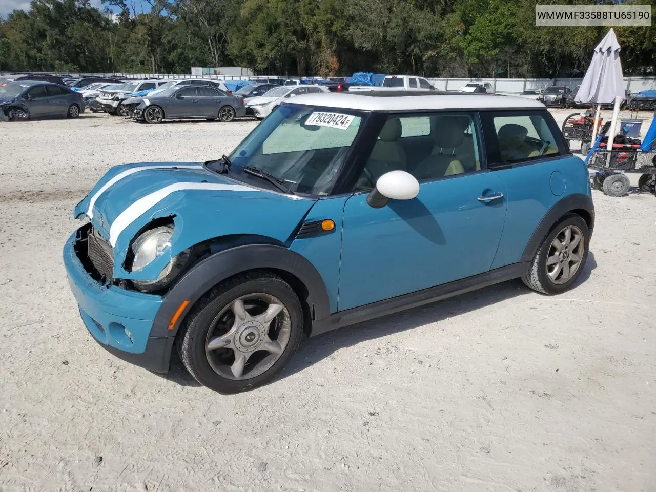 2008 Mini Cooper VIN: WMWMF33588TU65190 Lot: 79320424