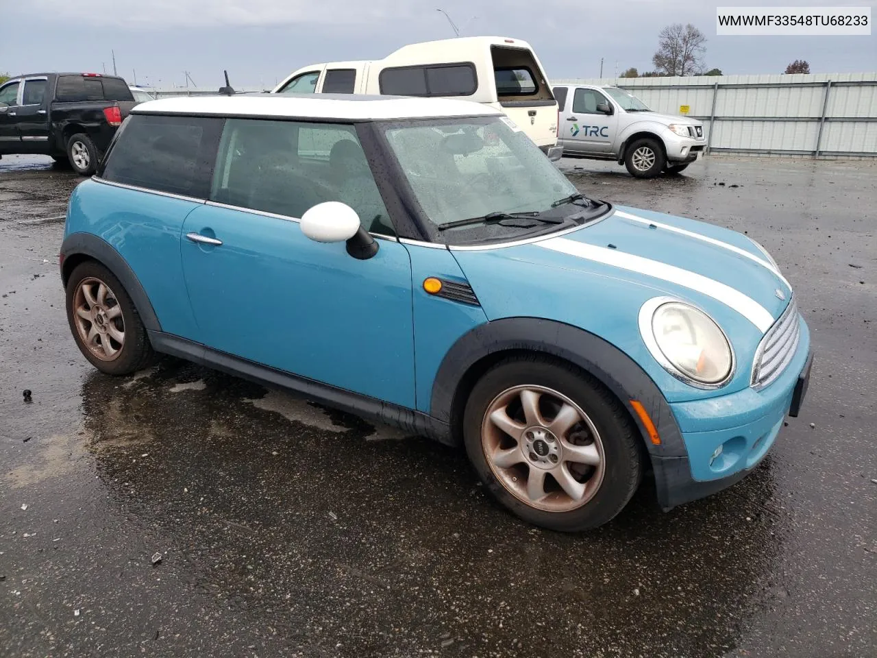 2008 Mini Cooper VIN: WMWMF33548TU68233 Lot: 80627474